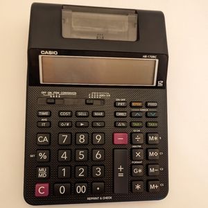 Casio HR-170RC Mini Desktop Printing Calculator NWT